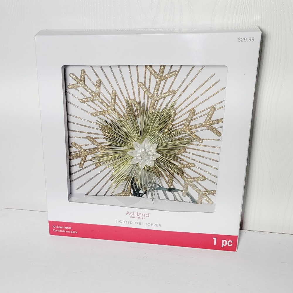Ashland Christmas Lighted Tree Topper 1 pc, 10 clear lights